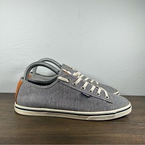 Vans Women's Chambray Lace Up Sneakers size 8